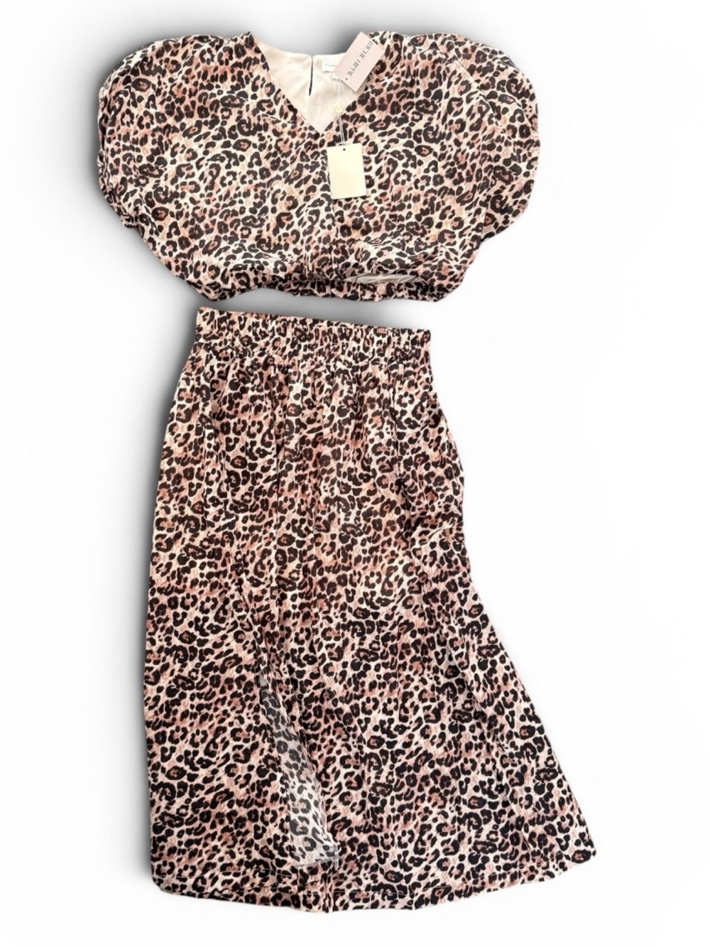 Entro Leopard-Print Two-Piece Set - Picture 3 of 7